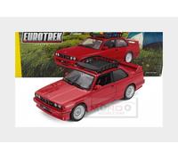 Bburago BMW M3 E30 con box da tetto, modellino in scala 1:24, auto da collezione originale con porte mobili, a partire dai 3 anni in su (18-23014)