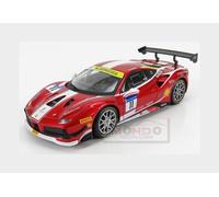 1:24 BURAGO Ferrari 488 Challenge #11 Racing 2017 Red Met BU26308