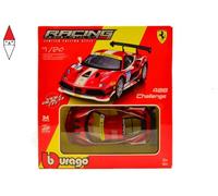 1/24 BURAGO FERRARI 488 CHALLENGE N 11 RACING 2017 RED MET