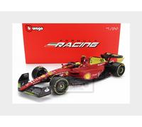 MODELLINO AUTO BURAGO STATICO FERRARI F1-75 SAINZ MONZA 2022 VETRINA SCALA 1/24