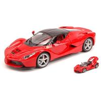 MODELLINO AUTO STATICO BURAGO FERRARI LAFERRARI 2013 ROSSO MODELLISMO SCALA 1/24