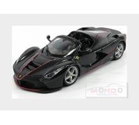 MODELLINO AUTO STATICO BURAGO FERRARI LAFERRARI APERTA SPIDER 2016 NERO 1/24