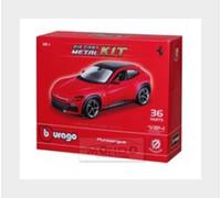 BBURAGO Model Kit Ferrari Purosangue, Kit di Montaggio Auto in Scala 1:24, Replica Dettagliata da Assemblare con 37 Pezzi, Licenza Ufficiale Ferrari, Età Consigliata 14+ Anni