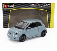 1:24 BURAGO Fiat 500E Full Electric 2021 Light Blue BU21110LB