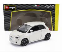 1:24 BURAGO Fiat 500E Full Electric 2021 White BU21110WH