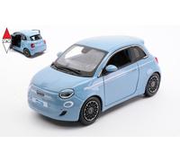 1:24 BURAGO Fiat 500E Full Electric 2021 Light Blue BU21110LB