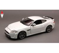 Bburago- Jaguar XKR-S Modellino Auto in Scala 1:24, Colore Bianco, 18-21063W