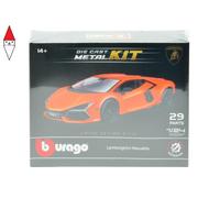 BBURAGO Model Kit Lamborghini Revuelto Scala 1:24, Kit di Montaggio con 29 Pezzi, Replica Dettagliata con Licenza Ufficiale Lamborghini
