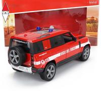 MODELLINO AUTO STATICO BURAGO LAND ROVER NEW DEFENDER 110 VIGILI FUOCO 2022 1:24