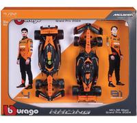 1/24 BURAGO - McLAREN - SET F1 2X MCL38 TEAM MCLAREN N 4 SEASON 18-28051-PACK2