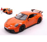 MODELLINO AUTO STATICO DIECAST PORSCHE 911 992 GT3 COUPE 2021 ARANCIO SCALA 1/24