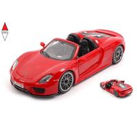1/24 Burago Porsche 918 Spyder 2010 Red 18-21076R