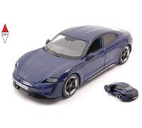 Modello in metallo Porsche Taycan Turbo S Blu in scala 1/24