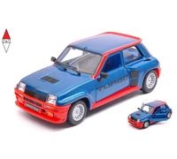 1/24 BURAGO RENAULT R5 TURBO 1982 BLUE RED