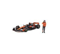 MODELLINO AUTO STATICO BURAGO MCLAREN F1 MCL38 2024 FIGURE OSCAR PIASTRI 1/24