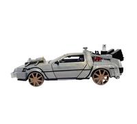 1:24 For Modello Di Auto In Lega DMC-12 Ritorno Al Futuro Time Machine In Metallo For La Collezione Attuale(Metallic)
