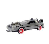 1:24 For Modello Di Auto In Lega DMC-12 Ritorno Al Futuro Time Machine In Metallo For La Collezione Attuale(Red)