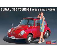 1:24 HASEGAWA Subaru 360 Young-Ss With Girl Figure 1958 Kit HA52291