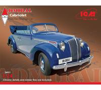 (X) ICM 24021 - 1:24 Admiral Cabriolet WWII German Passeggero Auto - Nuovo