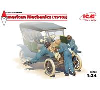 American Mechanics (1910s) (3 Figures) (100% New Molds) 1:24 Plastic Model Kit