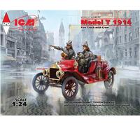 ICM 1/24 MODEL T 1914 FIRE TRUCK WITH CREW