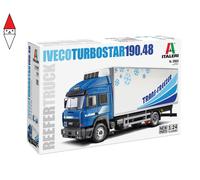 Italeri 3964 Turbostar 190.48 Reefer Truck, scala 1:24, Plastic Model Kit/Modello in plastica da montare