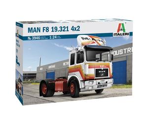 1:24 Italeri Mann F 8 18.321.2Axle Camion Tractor Kit IT3946 Modellino