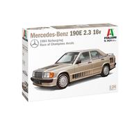 MODELLINO AUTO STATICO ITALERI MERCEDES 190E W201 AYRTON SENNA 1984 SCALA 1/24