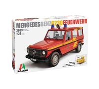 MODELLINO AUTO STATICO ITALERI MERCEDES G-CLASS G230 FEUERWEHR SCALA 1/24