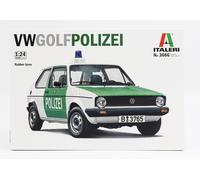 Italeri- Polizia 3666 VW Golf Polizei Scala 1:24, Model Kit, Modello in Plastica da Montare, Modellismo, Colore Modellato, IT3666