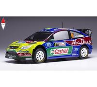 2009 Ford Focus RS WRC Nº4 Latvalla/Anttila Ganador Rally Cerdeña 1:24 IXO Model