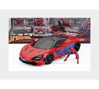 1:24 JADA Mclaren 720S With Spiderman Figure Marvel 2018 Red Blue JADA35764