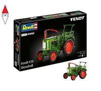 Revell 07828 Fendt F20 Dieselroß Trattore (sistema a clic), scala 1:24, non costruito, precolorato, Click-Together (non colla), kit modellino in plastica