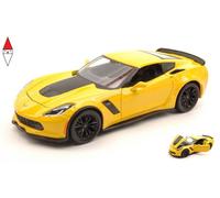 Modellino di Auto Corvette Z06 Gialla in Metallo 1/24
