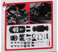 Modello Metallico Ferrari LaFerrari Aperta Nero 1:24 da Assemblare