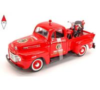 MODELLINO FURGONE STATICO MAISTO FORD F-1 PICK-UP CUSTOM HARLEY 1948 + MOTO 1/24