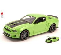 Ford MUSTANG Street Racer 2014 Verde Metallico Modellino Auto 1:24 Maisto
