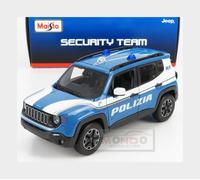 1:24 MAISTO Jeep Renegade Polizia 2017 Light Blue White MI31520-POL