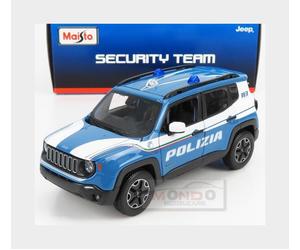 1:24 MAISTO Jeep Renegade Polizia 2017 Light Blue White MI31520-POL