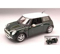 1:24 Maisto New Mini Cooper 2002 Green W/White Roof MI31219 Modellino