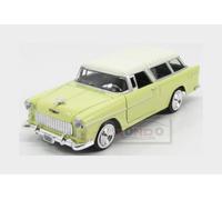 1:24 MOTORMAX Chevrolet Chevy Bel Air Nomad 1955 Yellow White MTM73248Y