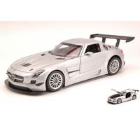 1:24 MotorMax Mercedes Sls Amg Gt3 Silver MTM73356S Modellino