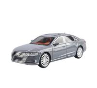 1 24 Per A8 Modello Di Auto In Lega Pressofusa Modello Di Auto In Scala Giocattolo Con Suono E Luce(Gray)