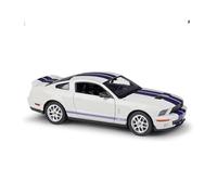 1:24 Per Auto Da Corsa Su Strada Metallo 2007 Shelby Cobra GT500 Modello Giocattolo In Lega Auto Sportive Decorazione Collezione Giocattoli Metal Vehicles non RC(White)