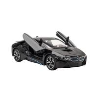 1 24 Per Bmw I8 New Energy Auto Lega Modello Auto Sportiva Diecast In Metallo Auto Da Corsa Veicoli Modello Suono Luce Auto In Miniatura(Nero)