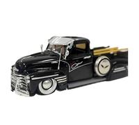 1:24 Per CHEVROLET PICKUP 1951 Modello Auto Metallo Pressofuso Edizione Commemorativa Giocattoli Classici Da Collezione Giocattoli Metal Vehicles non RC(Nero)