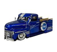 1:24 Per CHEVROLET PICKUP 1951 Modello Auto Metallo Pressofuso Edizione Commemorativa Giocattoli Classici Da Collezione Giocattoli Metal Vehicles non RC(Blu)