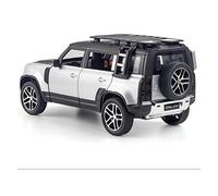 1 24 per difendere fuoristrada suv in lega zinco 6 porte modello auto giocattolo aperto con luce sonora per ornamento regali Macchinine Mini Auto(White)