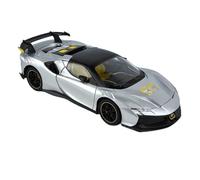 1:24 Per Ferrari Per SF90XX Auto sportiva Modello di auto in lega metallo pressofuso ad alta simulazione Batteria non inclusa(Silver)