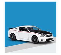 1 24 Per Ford Mustang Supercar Modello Auto In Lega Ad Alta Simulazione Come Regalo Per La Festa Del Papà Per Adulti Macchinine Mini Auto(White)